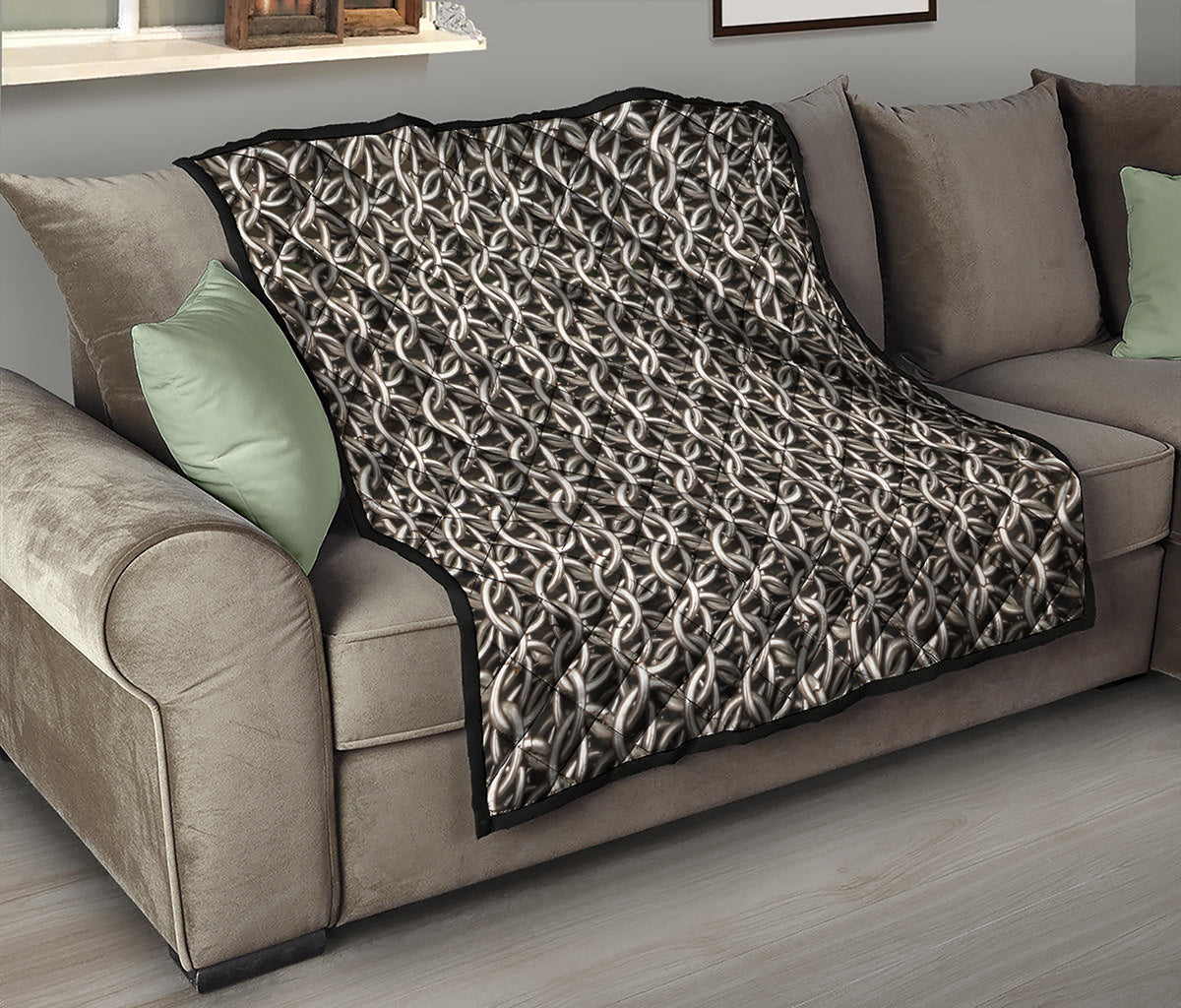 Chainmail Ring Print Quilt