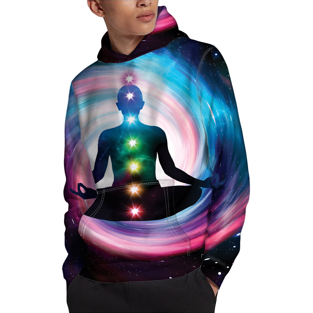 Chakras Of The Universe Print Pullover Hoodie