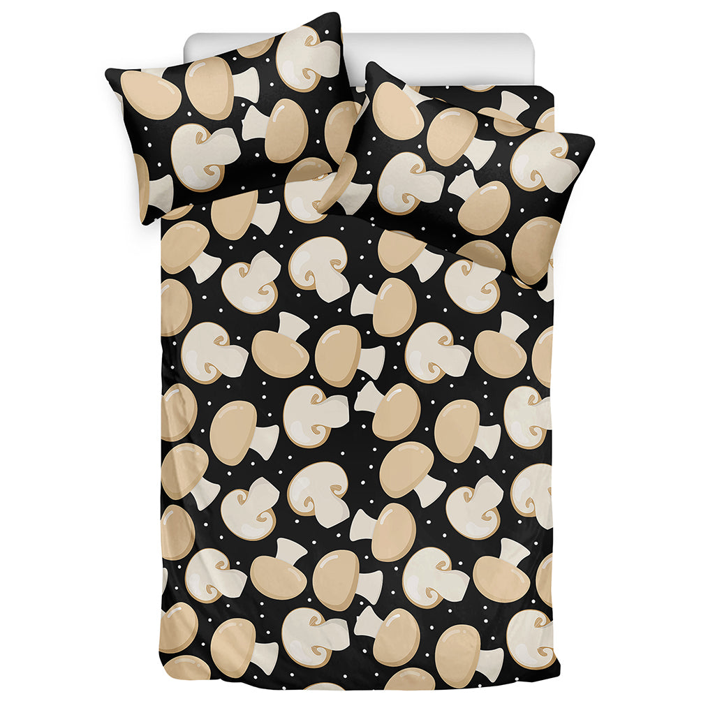 Champignon Mushroom Pattern Print Duvet Cover Bedding Set