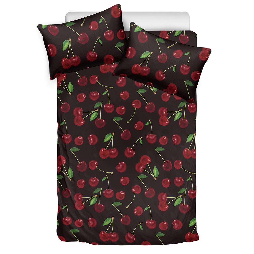 Cherry Fruit Pattern Print Duvet Cover Bedding Set