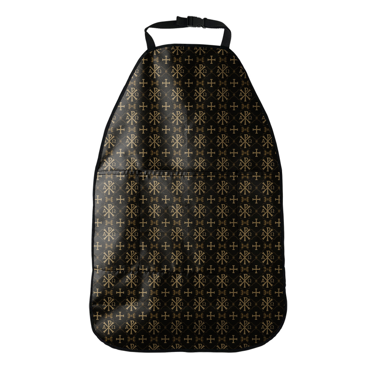Chi Rho Orthodox Pattern Print Car Seat Organizers