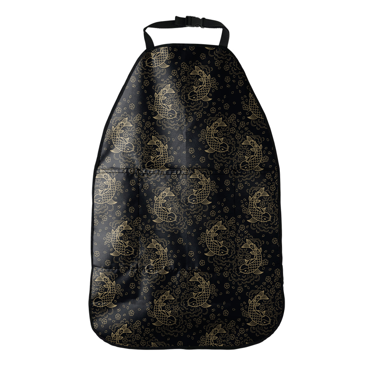 Chinese Koi Carp Pattern Print Car Seat Organizers