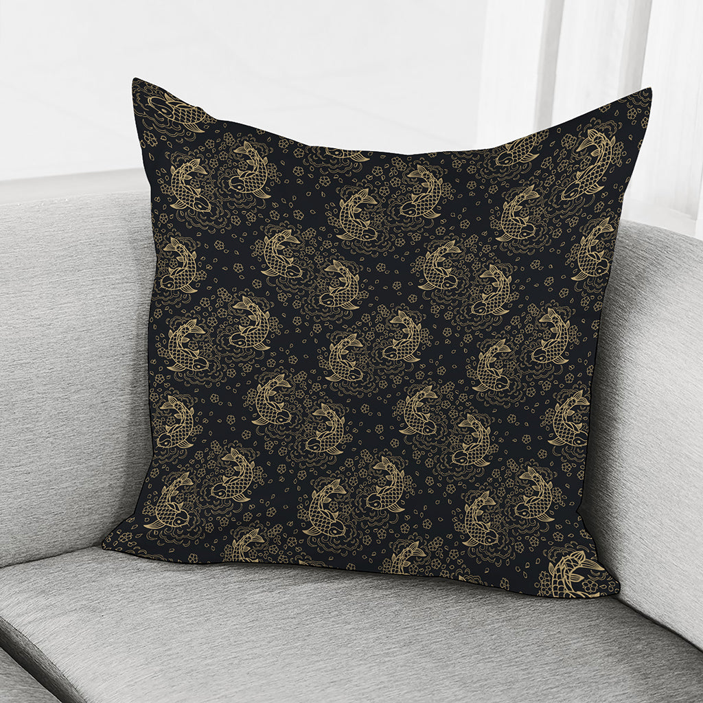 Chinese Koi Carp Pattern Print Pillow Cover