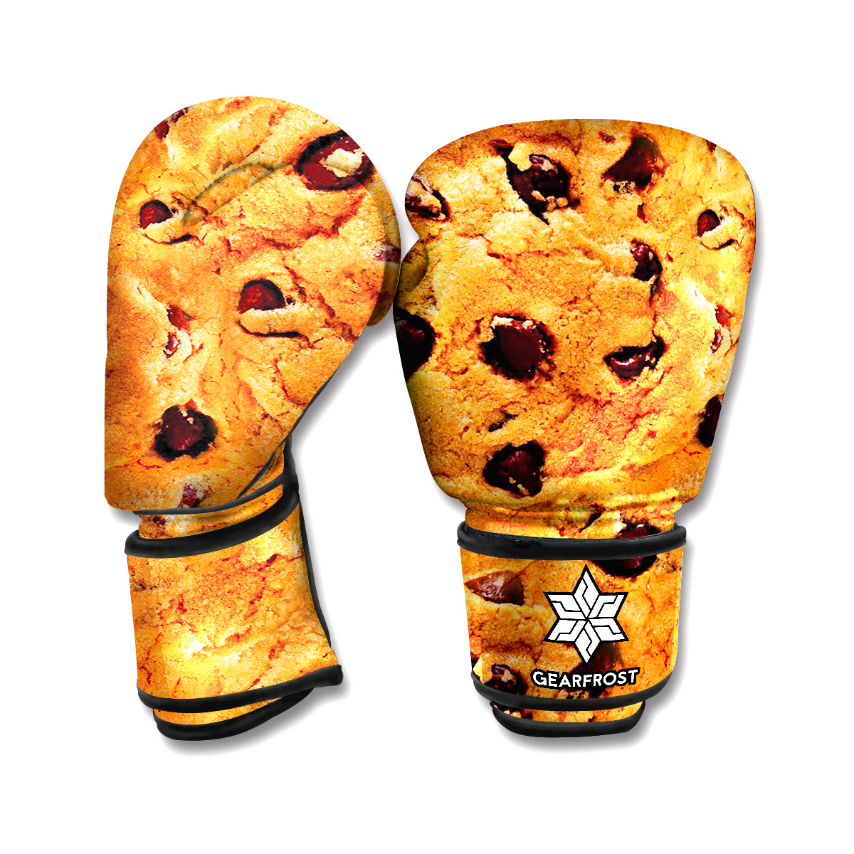 Chocolate Chip Cookie Print Boxing Gloves