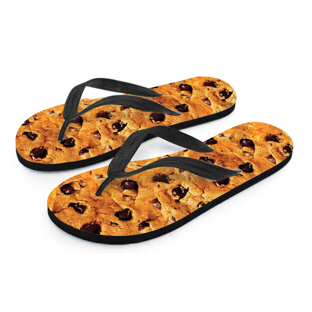 Chocolate Chip Cookie Print Flip Flops