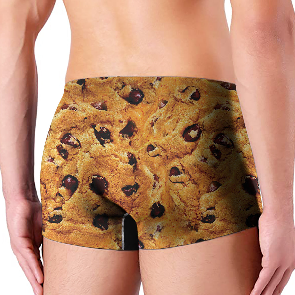 Chocolate Chip Cookie Print Men's Boxer Briefs