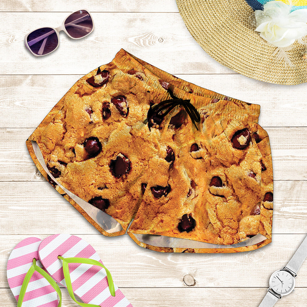 Chocolate Chip Cookie Print Women's Shorts