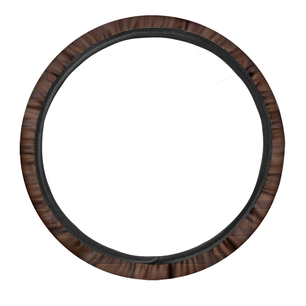 Chocolate Print Car Steering Wheel Cover