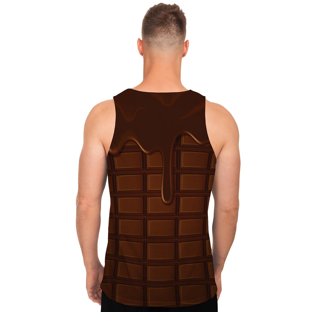 Chocolate Print Men's Tank Top