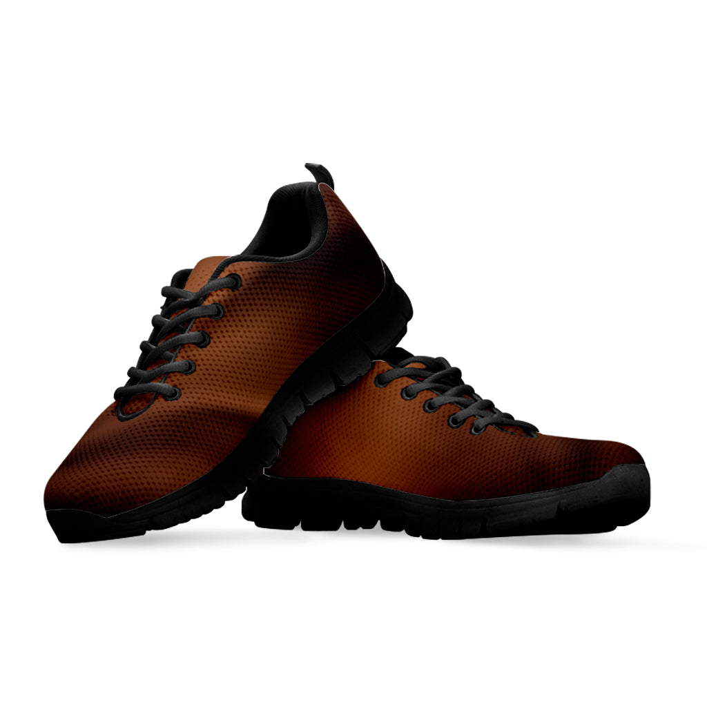 Chocolate Texture Print Black Sneakers
