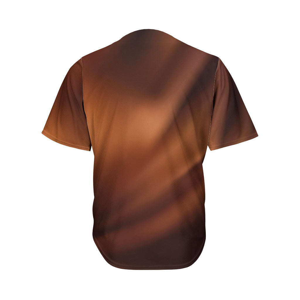 Chocolate Texture Print Men's Baseball Jersey