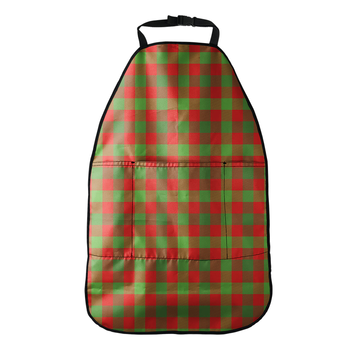 Christmas Buffalo Plaid Print Car Seat Organizers