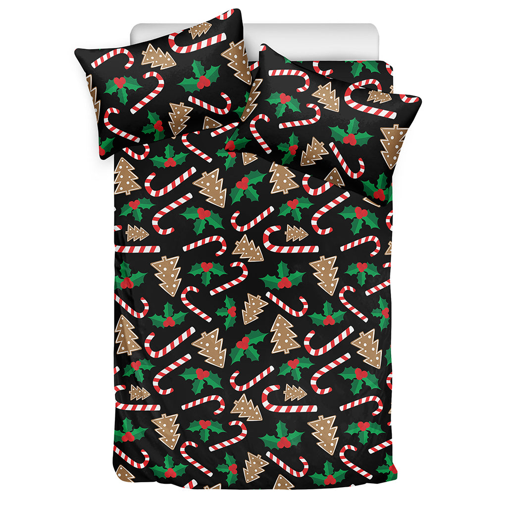 Christmas Cookie And Candy Pattern Print Duvet Cover Bedding Set