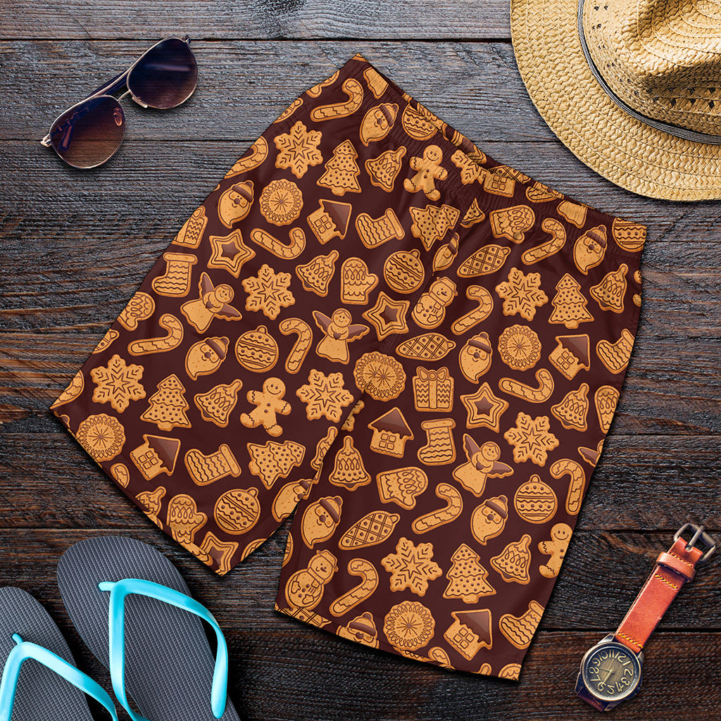 Christmas Cookies Pattern Print Men's Shorts