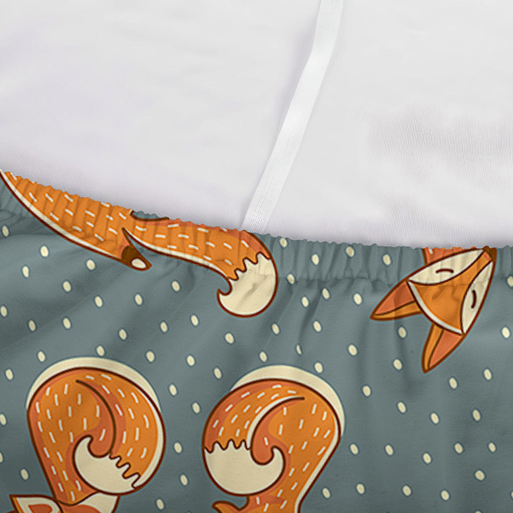 Christmas Fox Pattern Print Sofa Cover