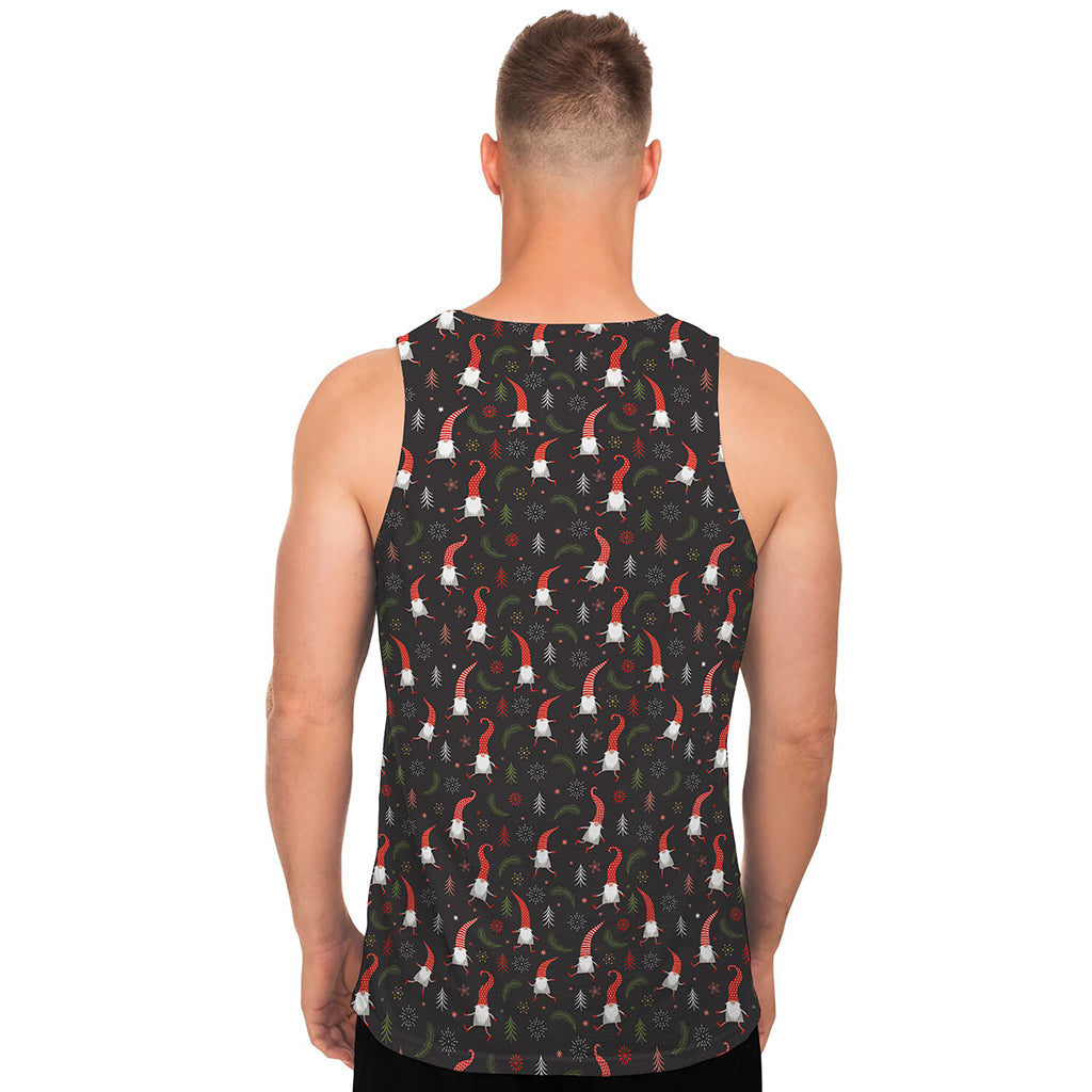 Christmas Gnomes Pattern Print Men's Tank Top