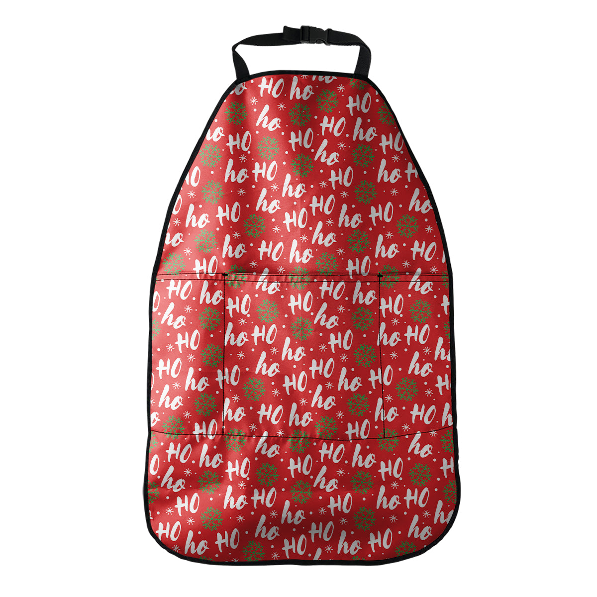 Christmas Hohoho Santa Claus Laugh Print Car Seat Organizers