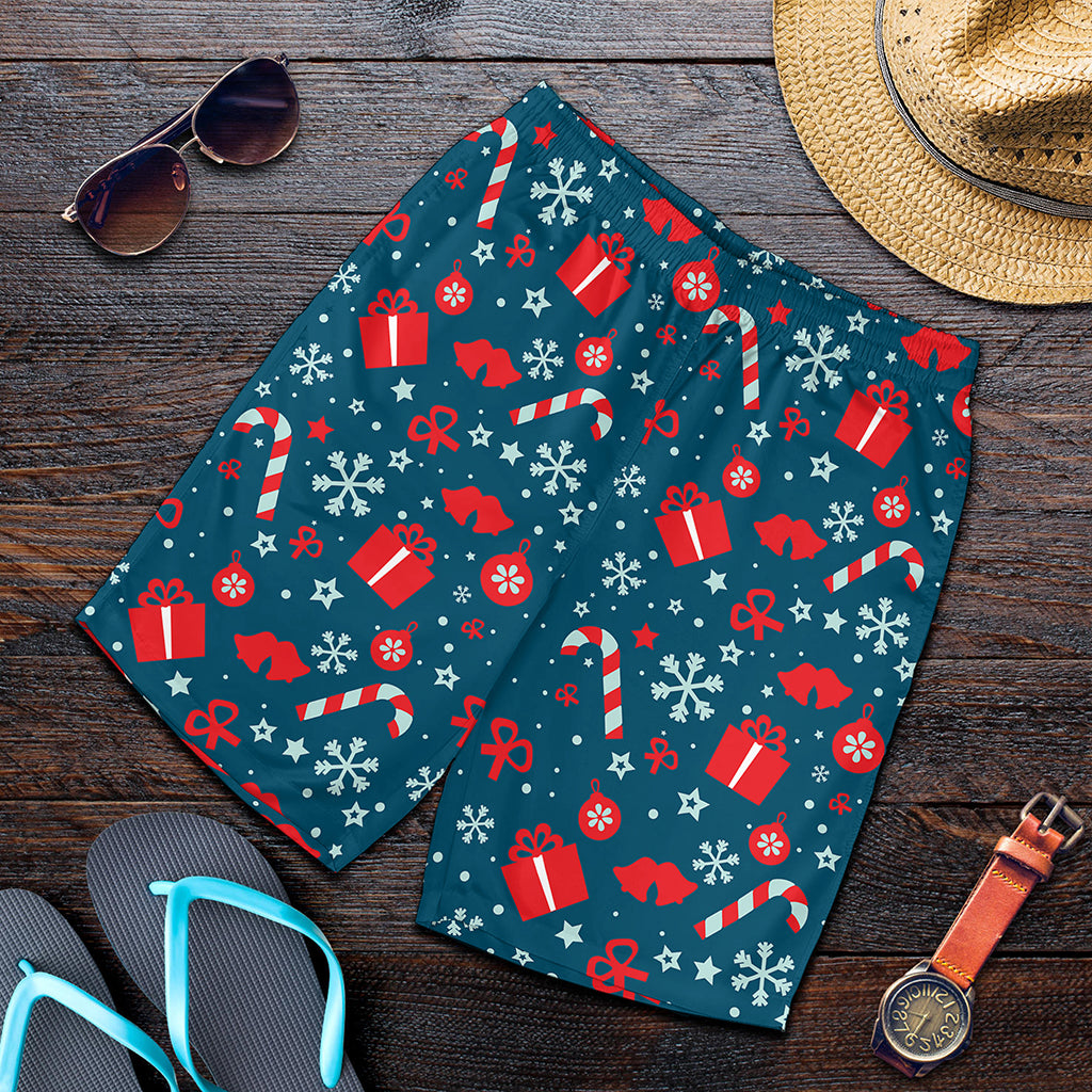 Christmas Holiday Elements Pattern Print Men's Shorts