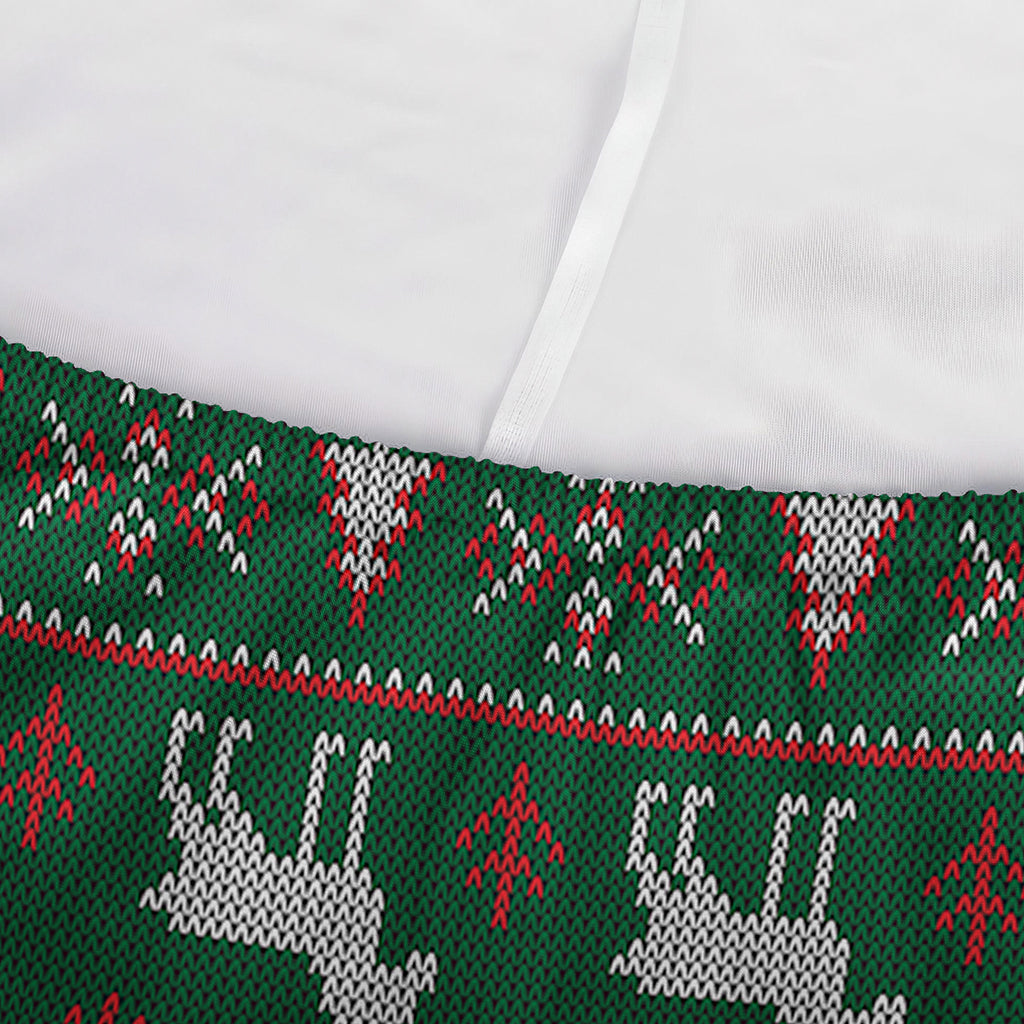 Christmas Holiday Knitted Pattern Print Sofa Cover