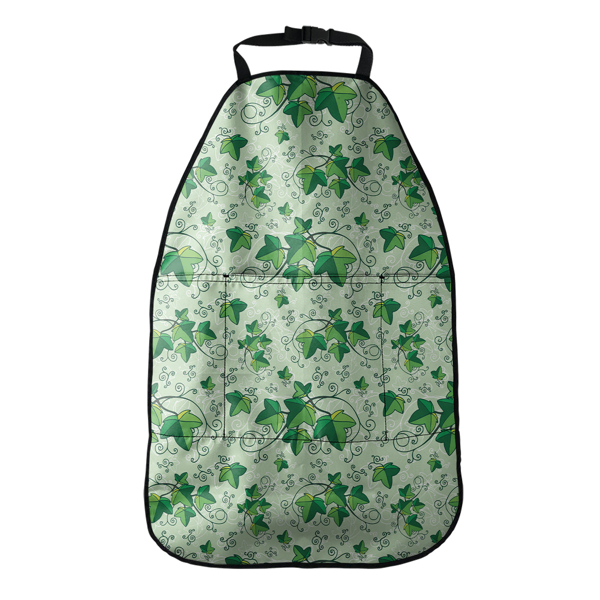 Christmas Ivy Leaf Pattern Print Car Seat Organizers