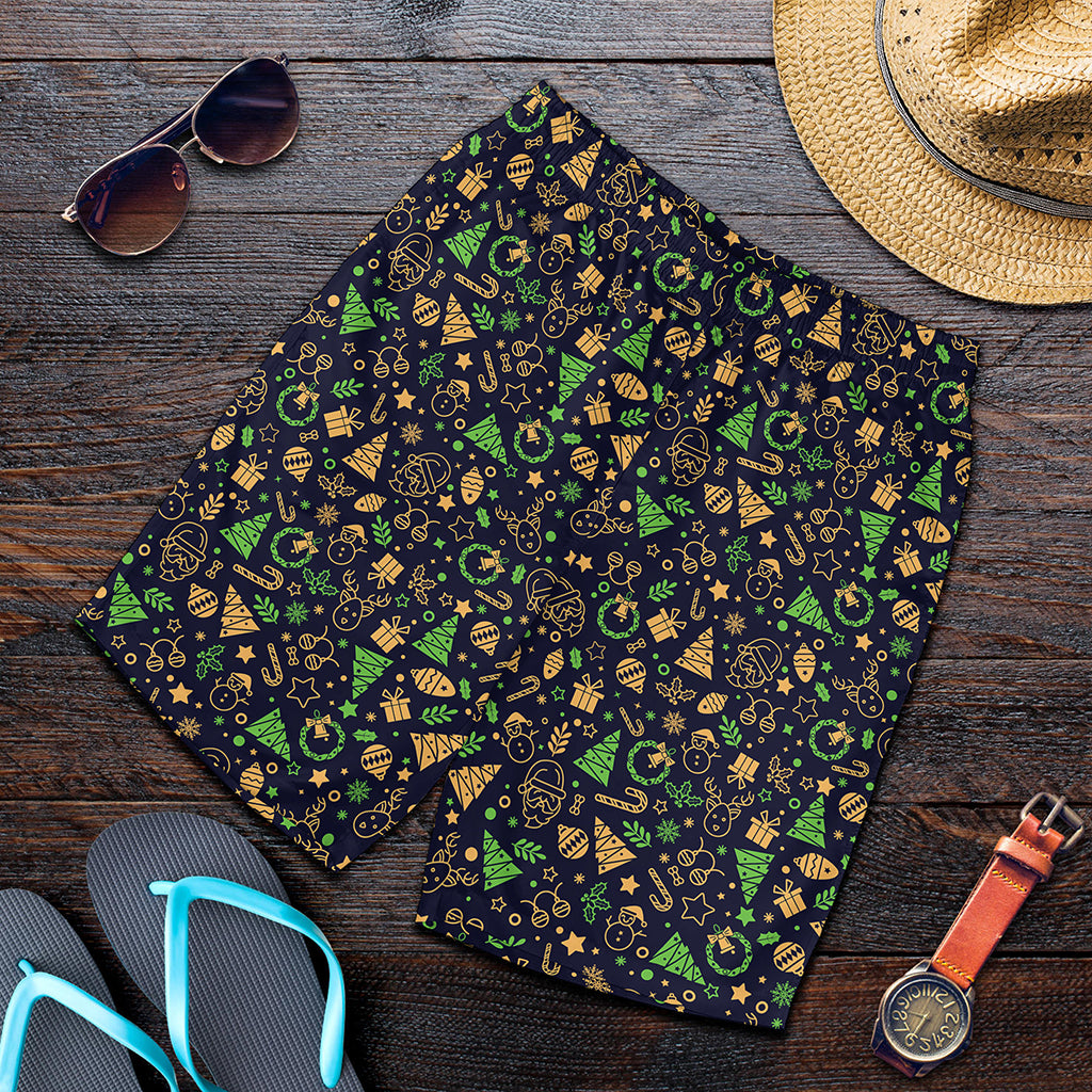 Christmas Party Elements Pattern Print Men's Shorts