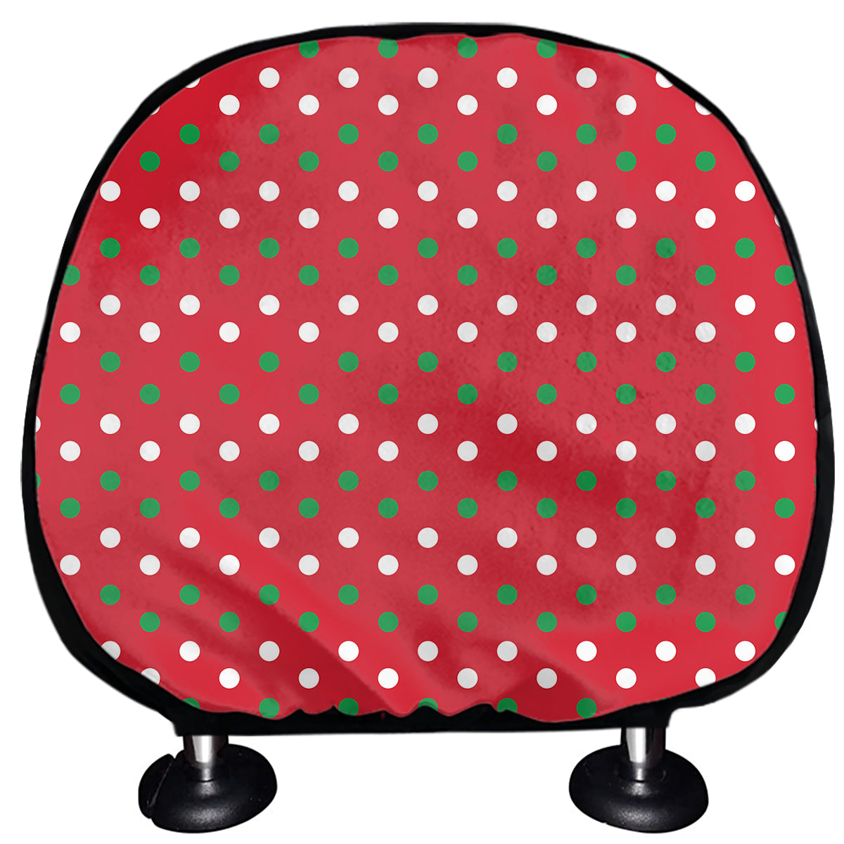 Christmas Polka Dot Pattern Print Car Headrest Covers