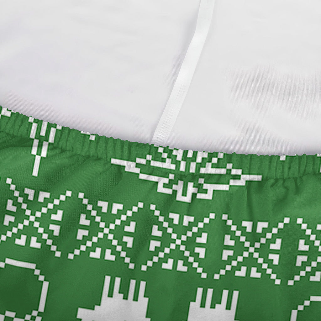 Christmas Pot Leaf Pattern Print Sofa Cover
