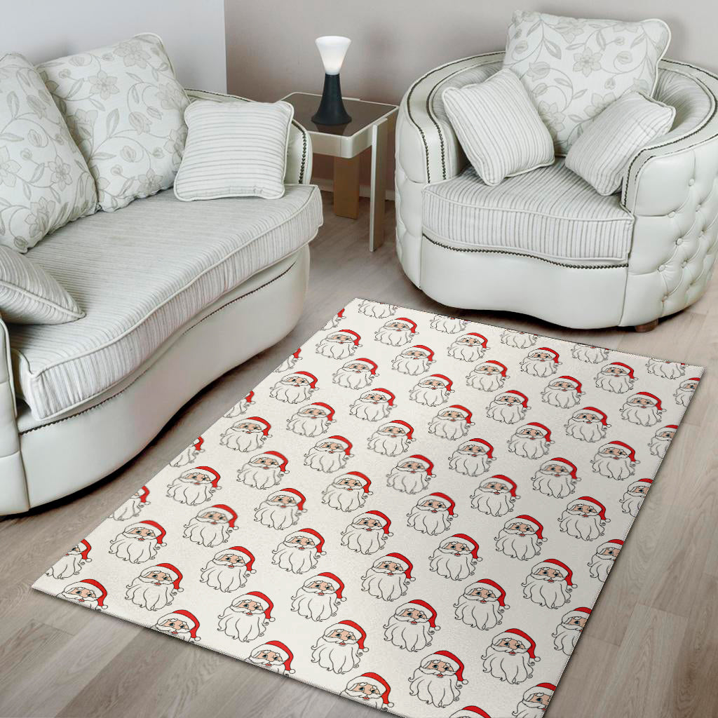 Christmas Santa Claus Pattern Print Area Rug