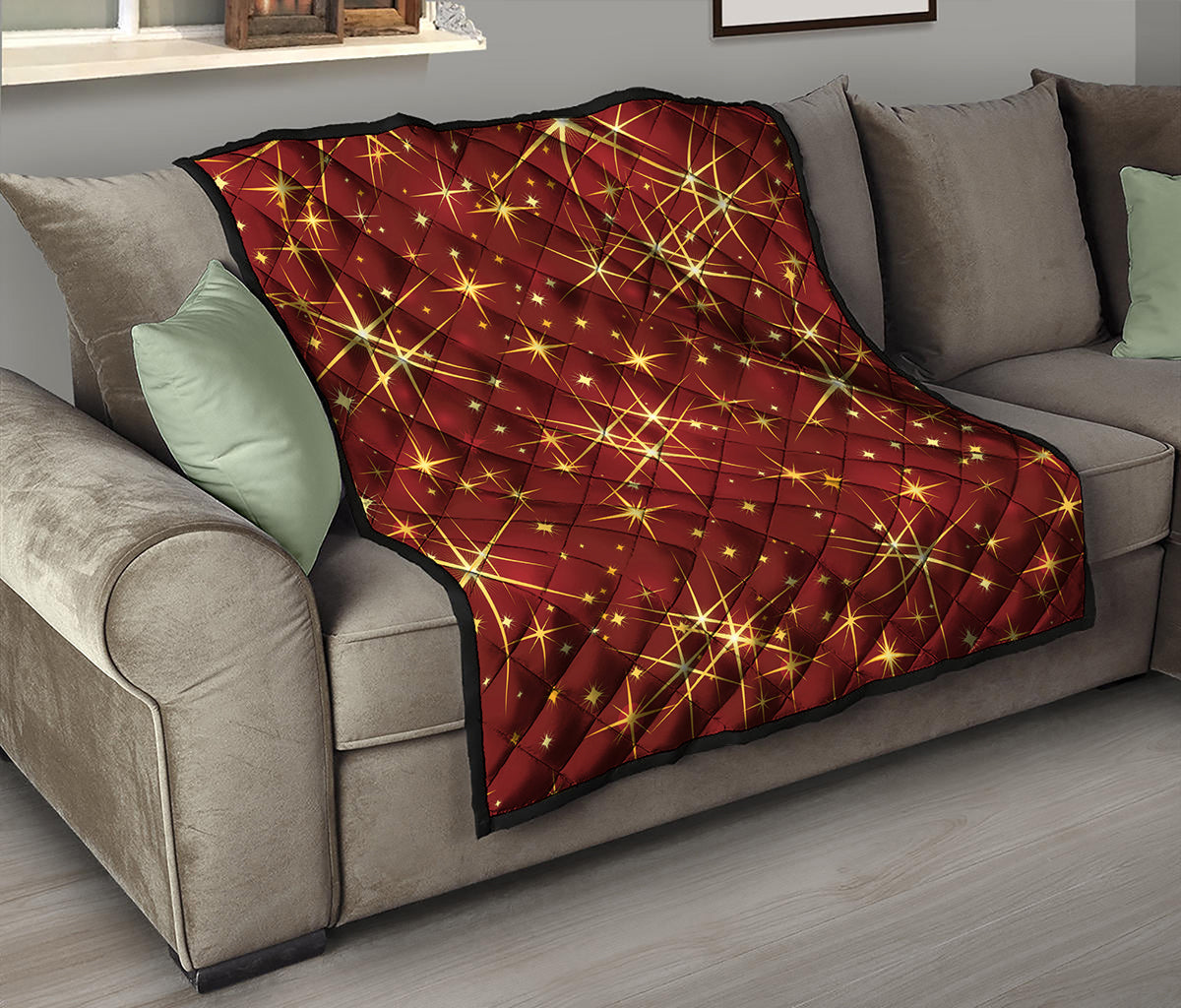Christmas Sparkle Print Quilt