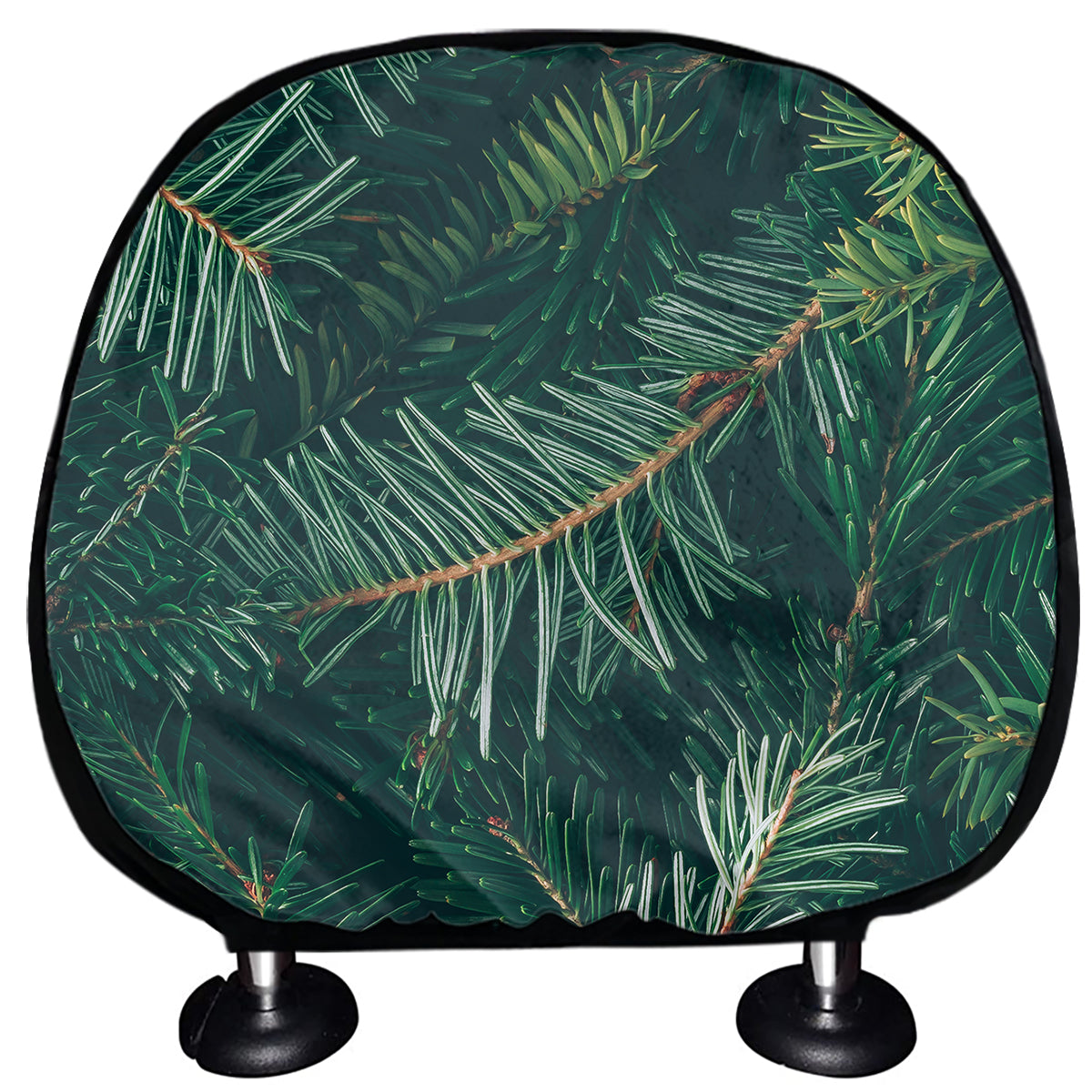 Christmas Tree Print Car Headrest Covers