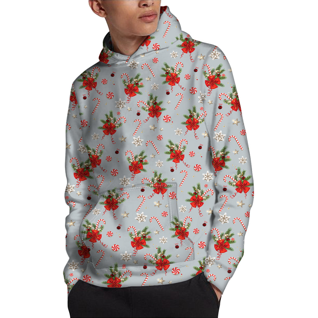 Christmas Winter Holiday Pattern Print Pullover Hoodie
