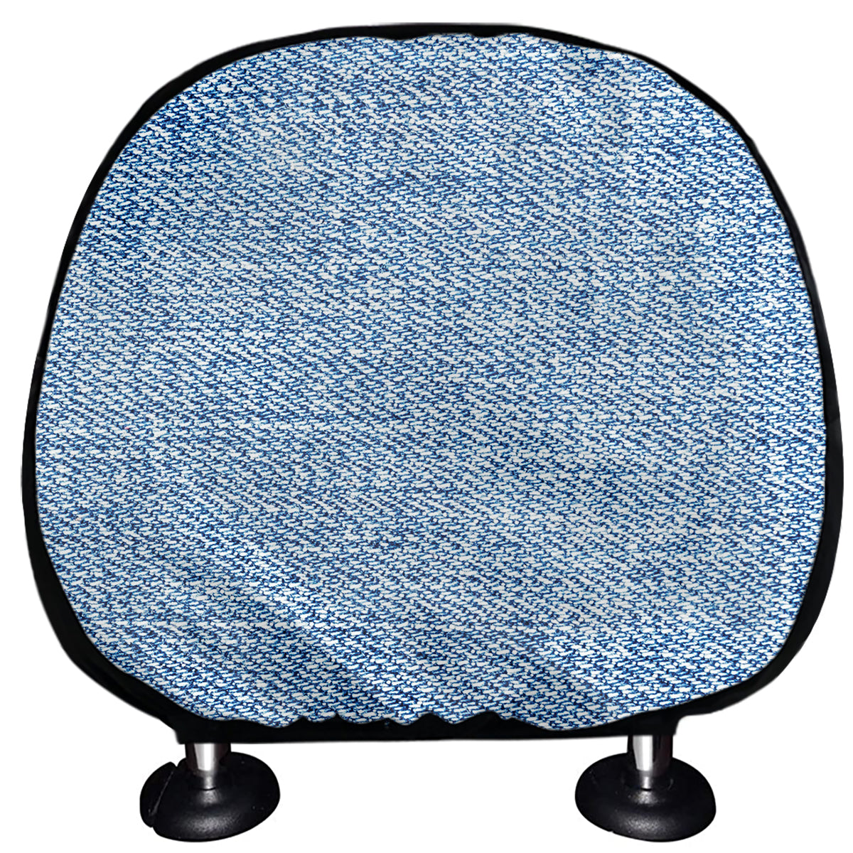 Classic Blue Denim Jeans Print Car Headrest Covers