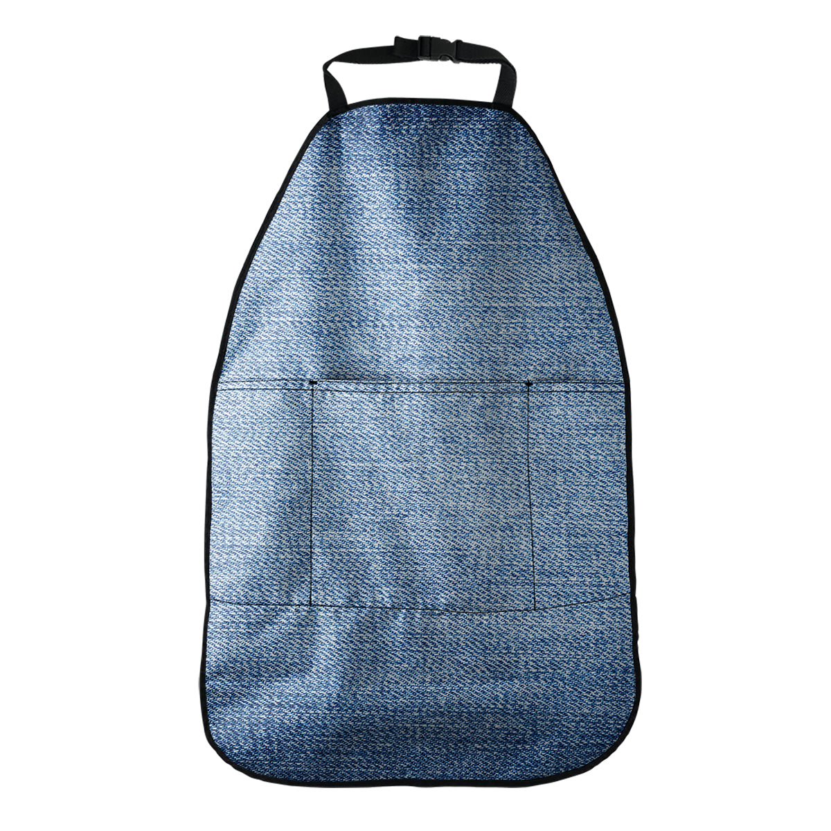 Classic Blue Denim Jeans Print Car Seat Organizers