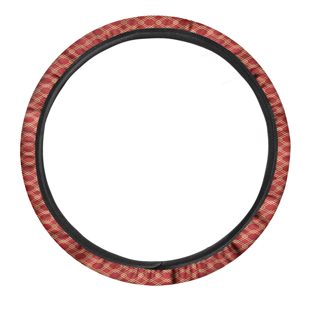 Classic Japanese Pattern Print Car Steering Wheel Cover