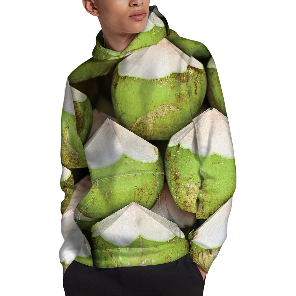 Coconut 3D Print Pullover Hoodie