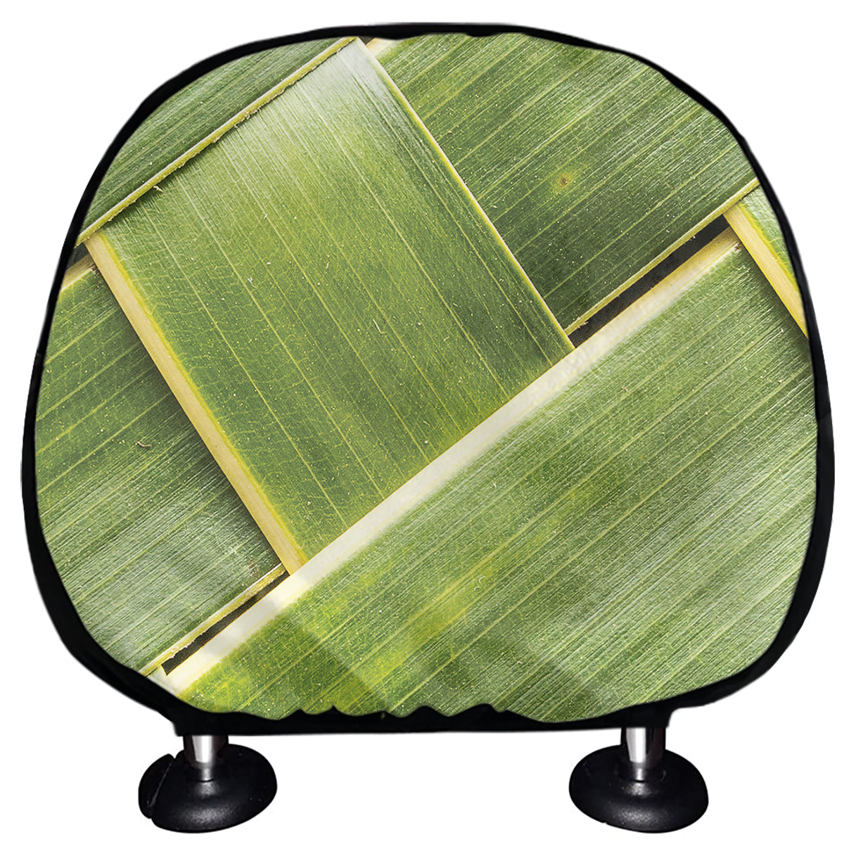 Coconut Leaf Print Car Headrest Covers