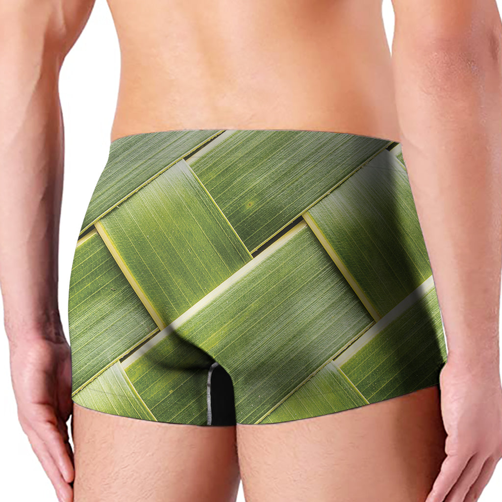 Coconut Leaf Print Men's Boxer Briefs