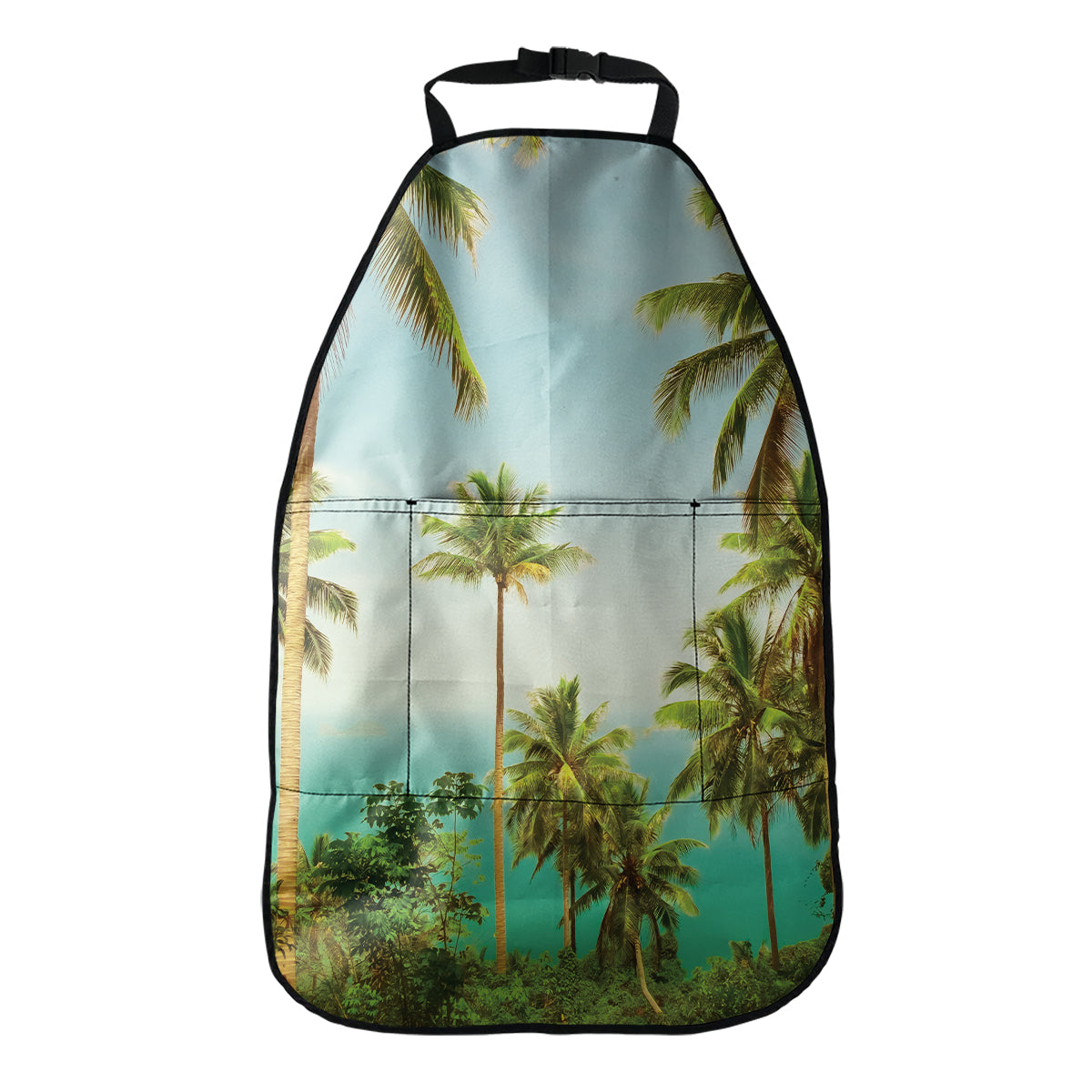 Coconut Tree Print Car Seat Organizers