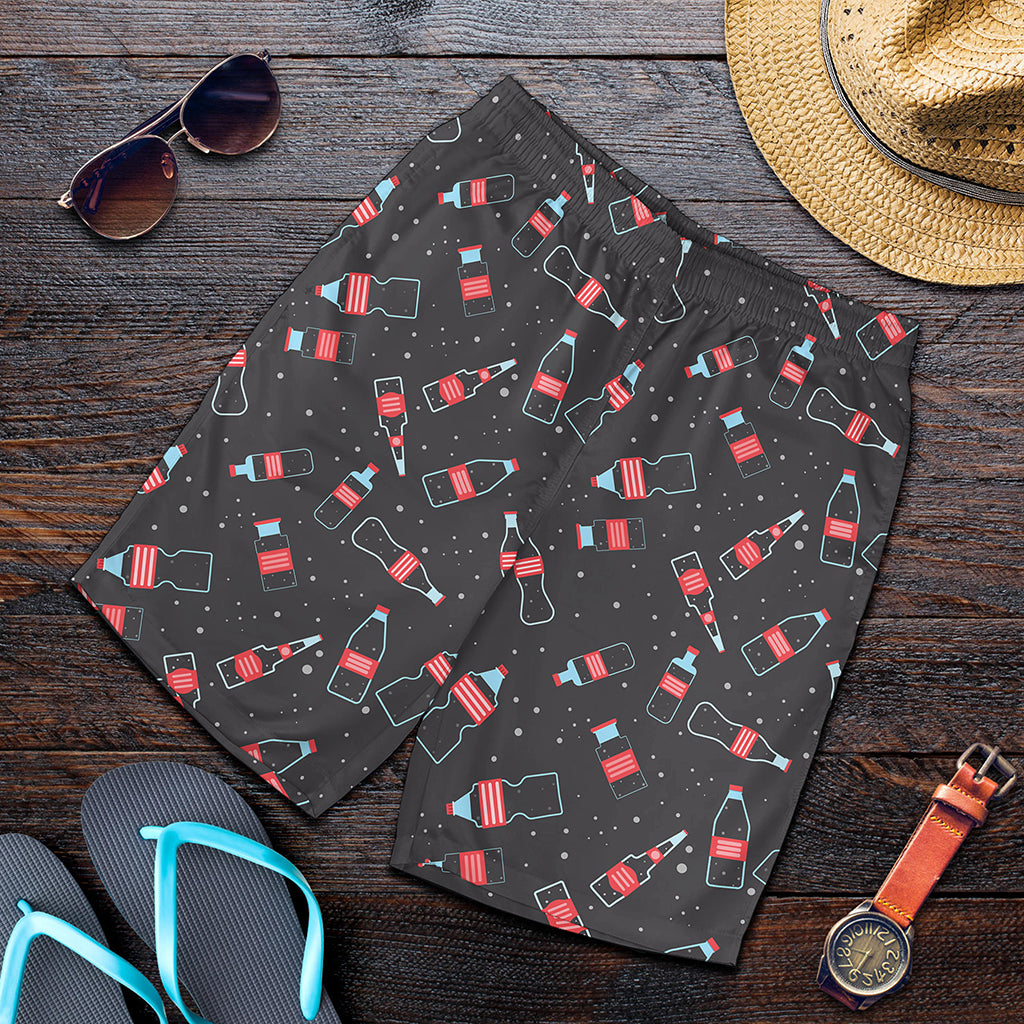 Cola Bottle Pattern Print Men's Shorts