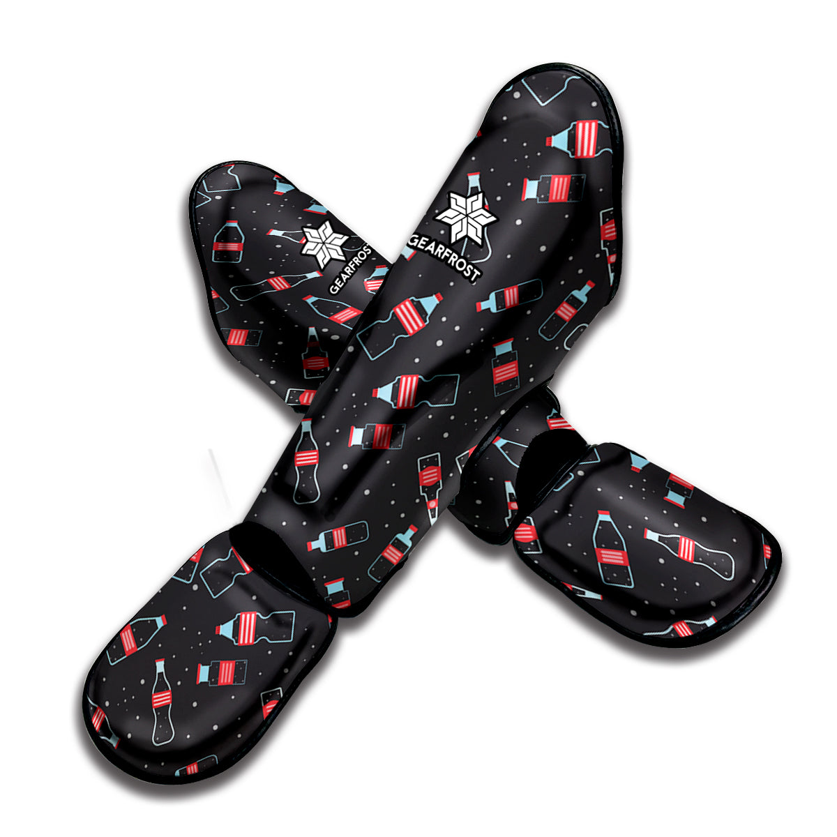 Cola Bottle Pattern Print Muay Thai Shin Guard