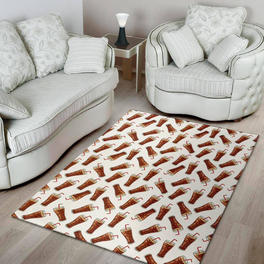 Cola Pattern Print Area Rug