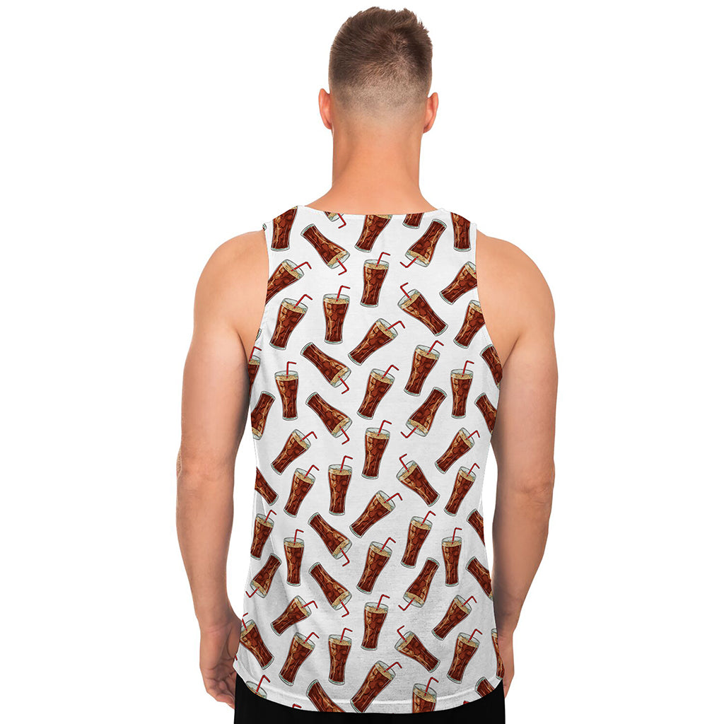 Cola Pattern Print Men's Tank Top