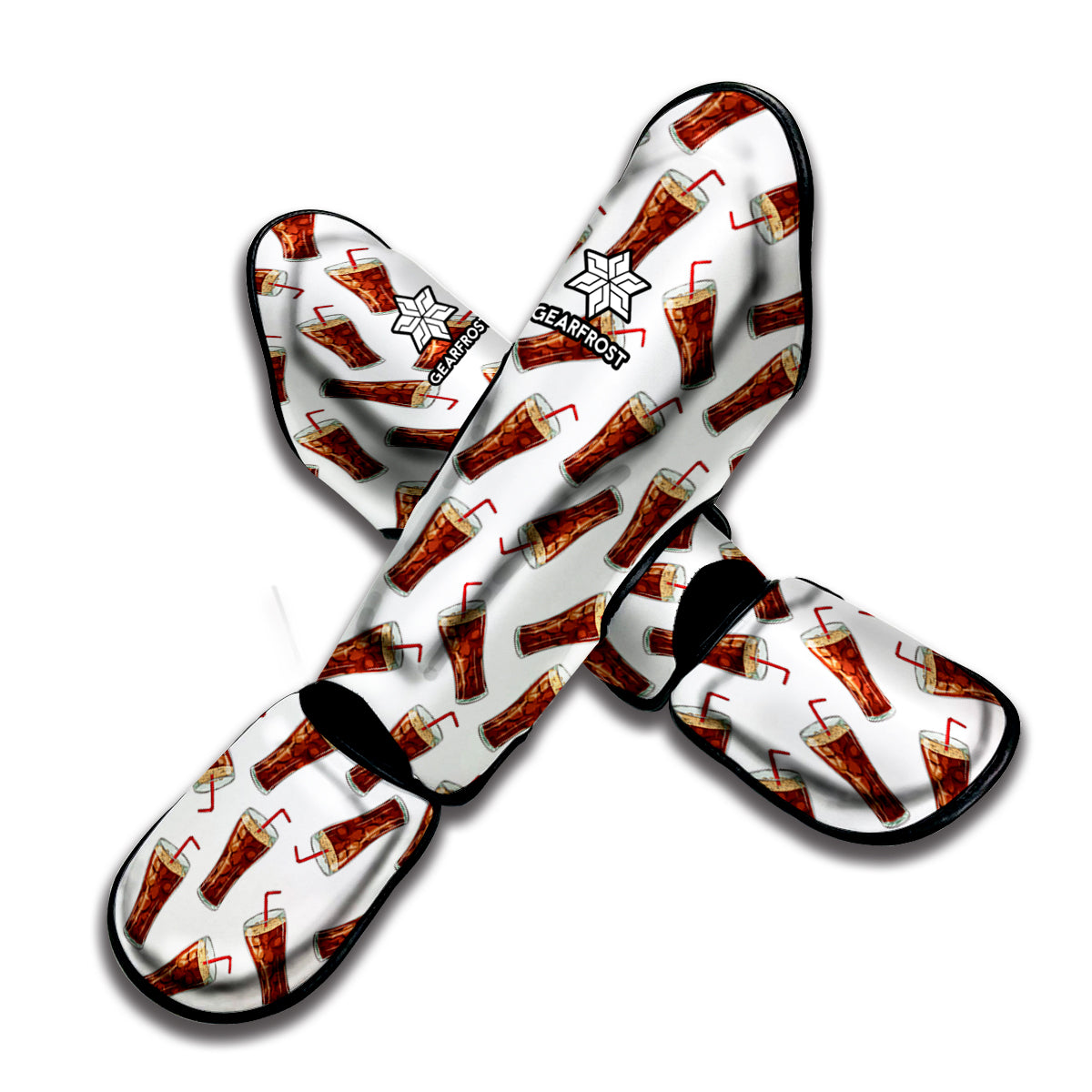 Cola Pattern Print Muay Thai Shin Guard