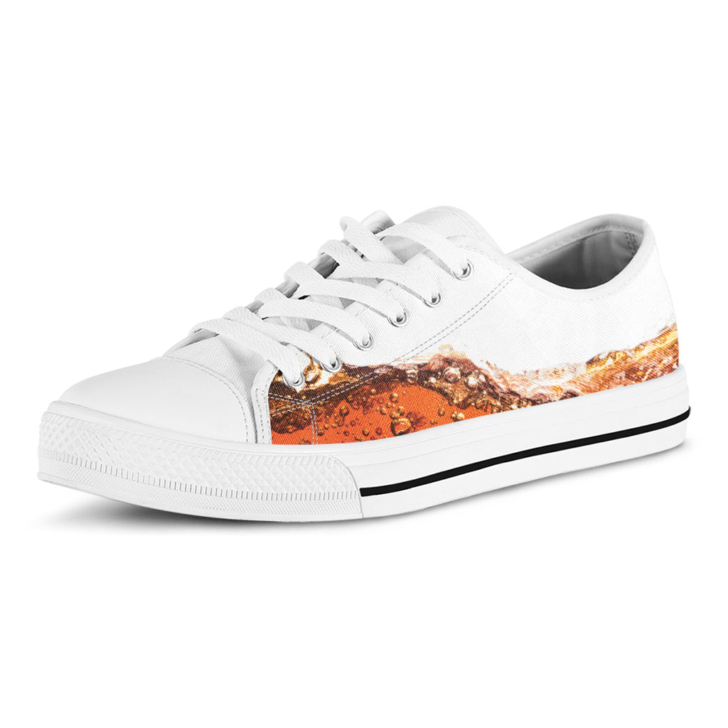 Cola Print White Low Top Shoes