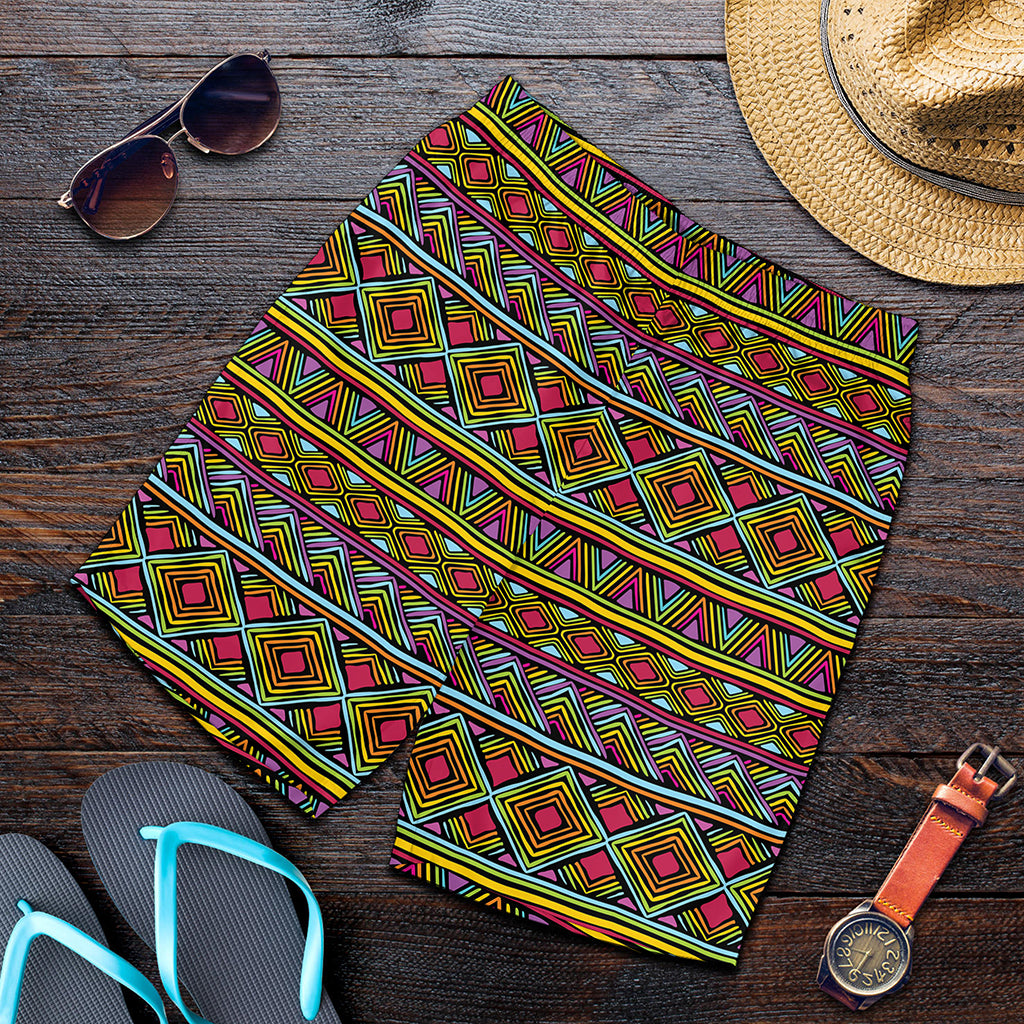 Colorful African Inspired Pattern Print Men's Shorts