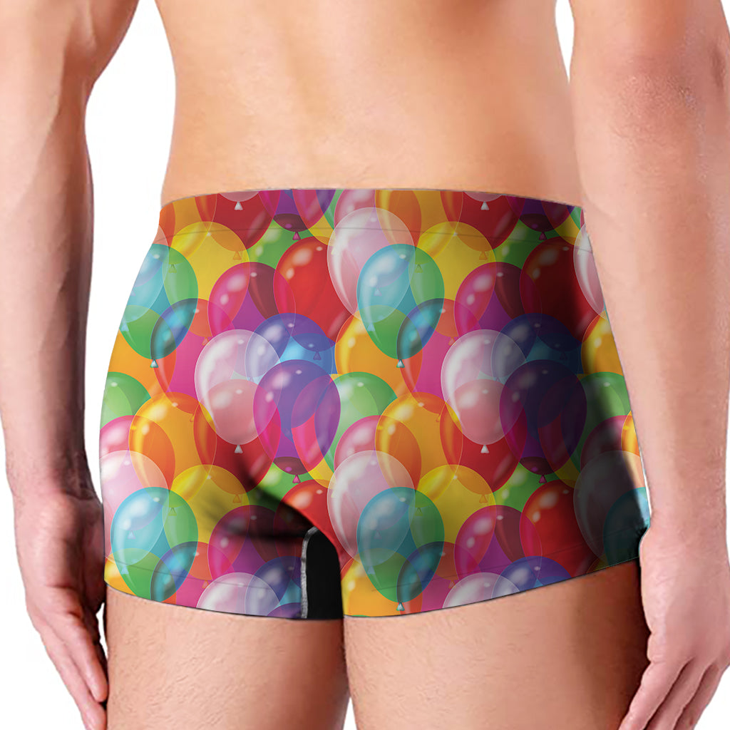Colorful Balloon Pattern Print Men's Boxer Briefs
