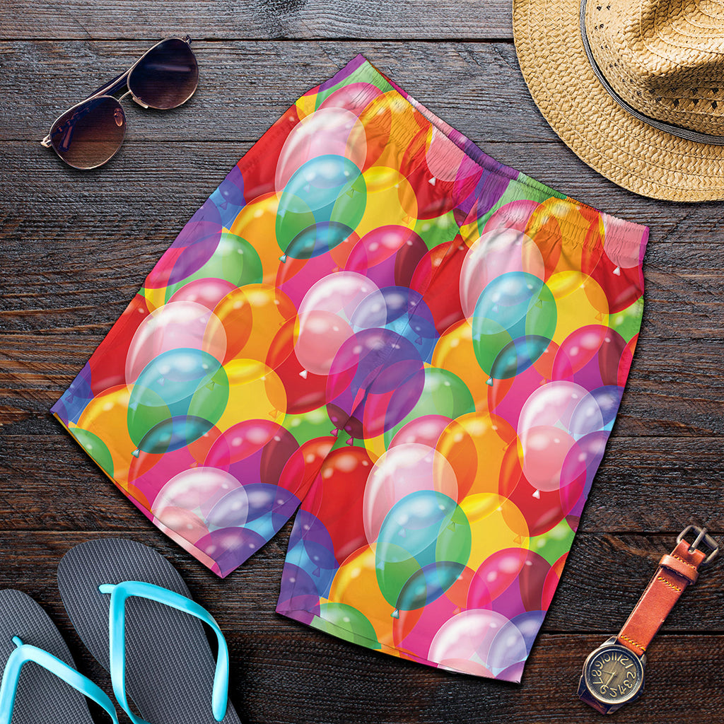 Colorful Balloon Pattern Print Men's Shorts