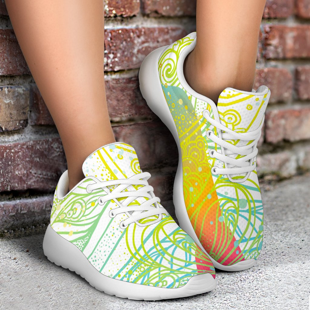 Colorful Buddha Lotus Print Sport Shoes GearFrost