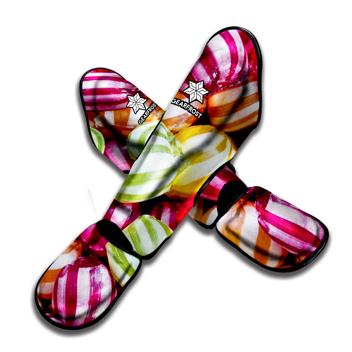 Colorful Candy Ball Print Muay Thai Shin Guard