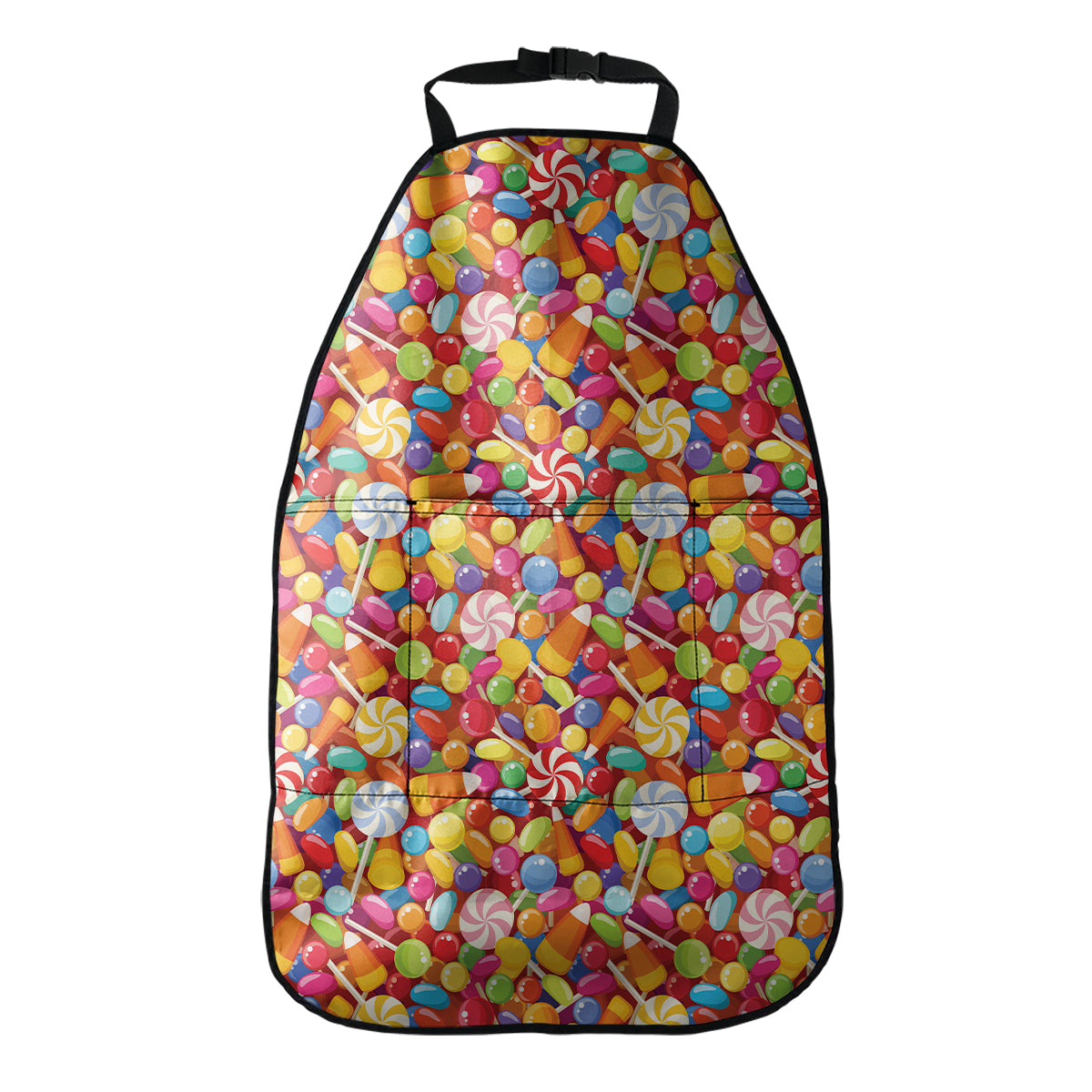 Colorful Candy Pattern Print Car Seat Organizers